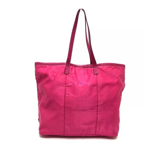 PRADA BR4634 Gojaguard Bag Tote Bag Handbag Tote Bag Nylon / Leather pink